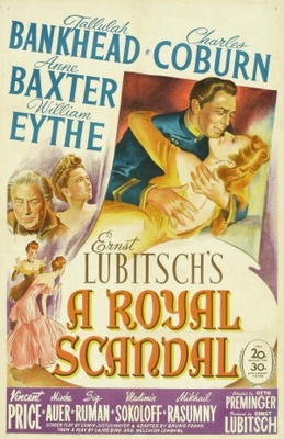 A Royal Scandal movie poster (1945) canvas poster