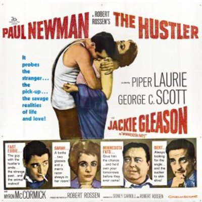 The Hustler movie poster (1961) canvas poster