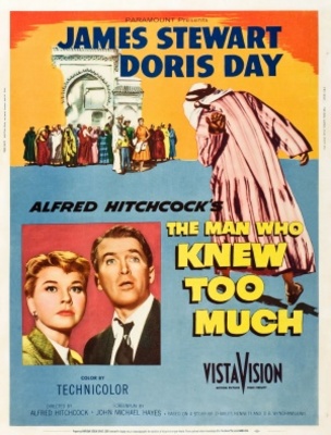 The Man Who Knew Too Much movie poster (1956) Stickers MOV_f90d6b62
