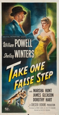 Take One False Step movie poster (1949) metal framed poster
