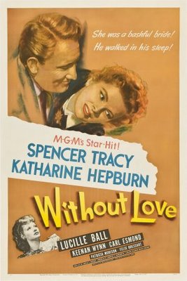 Without Love movie poster (1945) metal framed poster