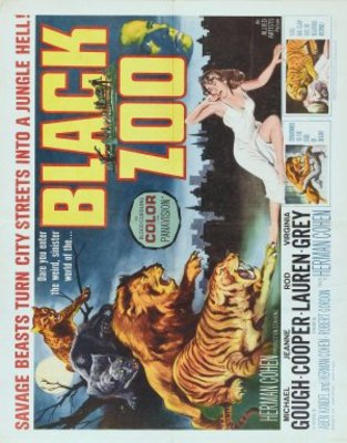 Black Zoo movie poster (1963) pillow