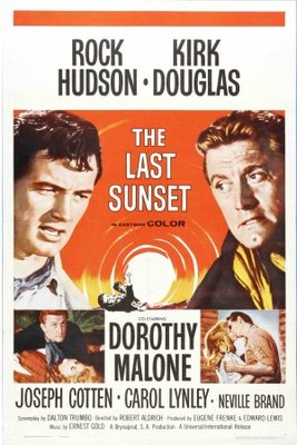 The Last Sunset movie poster (1961) wooden framed poster