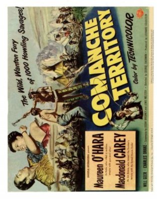 Comanche Territory movie poster (1950) metal framed poster