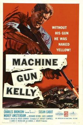 Machine-Gun Kelly movie poster (1958) canvas poster