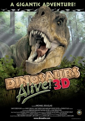 Dinosaurs Alive movie poster (2007) metal framed poster