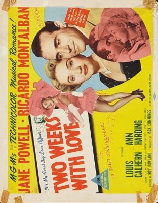 Two Weeks with Love movie poster (1950) wood print