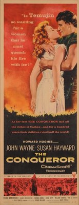 The Conqueror movie poster (1956) metal framed poster
