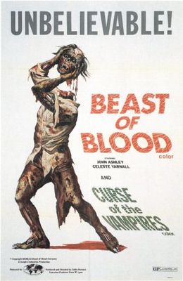 Beast of Blood movie poster (1971) poster with hanger