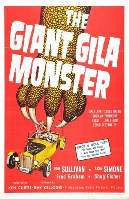 The Giant Gila Monster movie poster (1959) metal framed poster