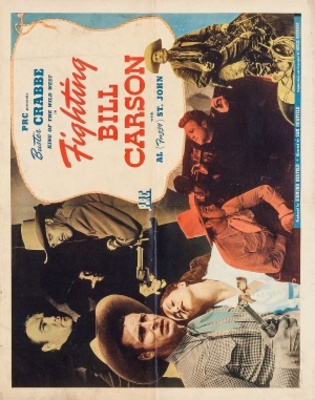 Fighting Bill Carson movie poster (1945) metal framed poster