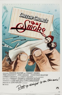 Up in Smoke movie poster (1978) wood print