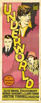 Underworld movie poster (1927) poster with hanger
