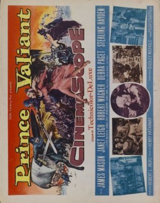 Prince Valiant movie poster (1954) wood print