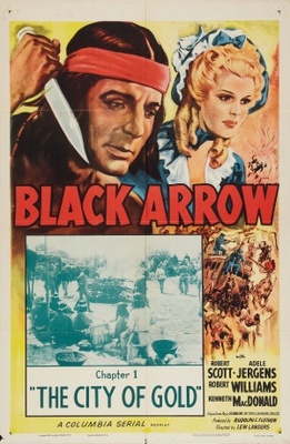Black Arrow movie poster (1944) metal framed poster