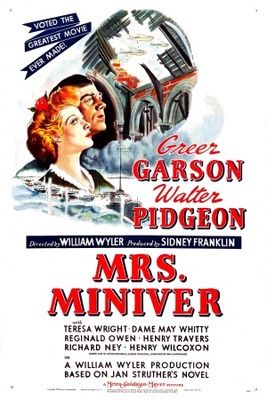 Mrs. Miniver movie poster (1942) poster with hanger