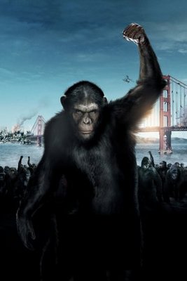 Rise of the Apes movie poster (2011) metal framed poster