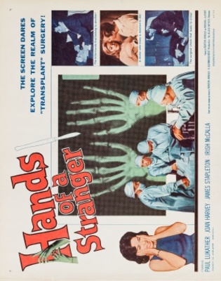 Hands of a Stranger movie poster (1962) metal framed poster