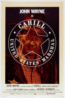 Cahill U.S. Marshal movie poster (1973) wooden framed poster