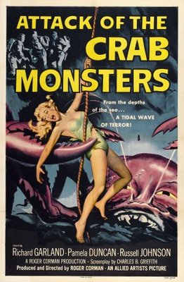 Attack of the Crab Monsters movie poster (1957) canvas poster