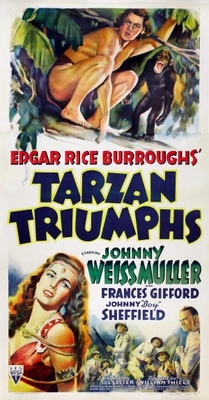 Tarzan Triumphs movie poster (1943) poster with hanger