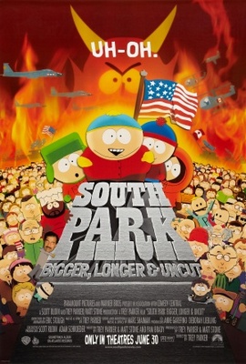 South Park: Bigger Longer & Uncut movie poster (1999) wooden framed poster