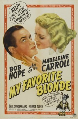 My Favorite Blonde movie poster (1942) wood print
