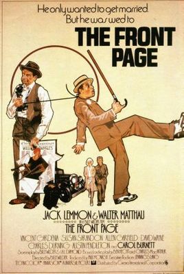 The Front Page movie poster (1974) poster