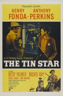 The Tin Star movie poster (1957) wooden framed poster