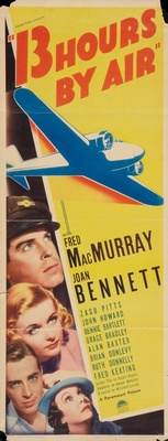 Thirteen Hours by Air movie poster (1936) poster with hanger