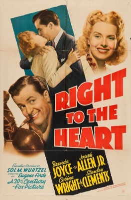Right to the Heart movie poster (1942) Stickers MOV_fbd2c850