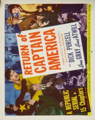 Captain America movie poster (1944) poster with hanger