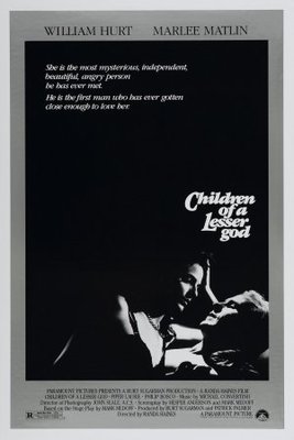 Children of a Lesser God movie poster (1986) wood print