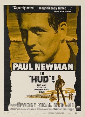 Hud movie poster (1963) canvas poster