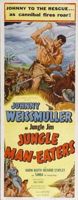 Jungle Man-Eaters movie poster (1954) poster with hanger