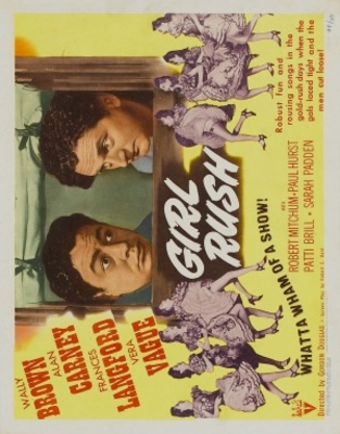 Girl Rush movie poster (1944) metal framed poster