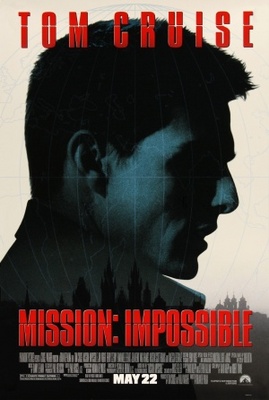 Mission Impossible movie poster (1996) metal framed poster