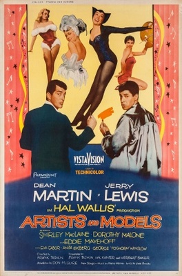 Artists and Models movie poster (1955) wooden framed poster