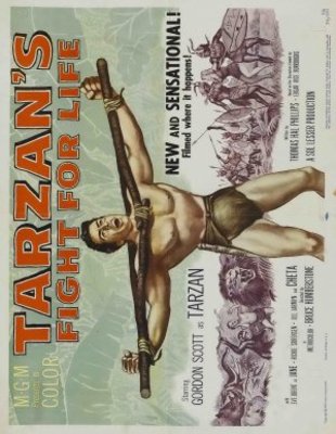 Tarzan's Fight for Life movie poster (1958) mug