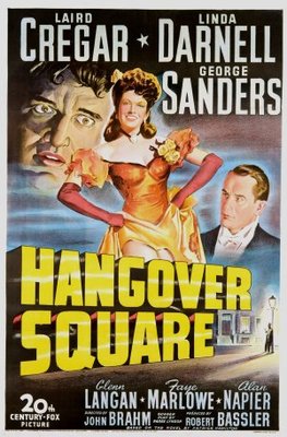 Hangover Square movie poster (1945) metal framed poster