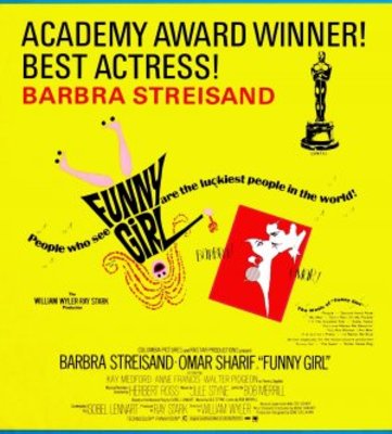 Funny Girl movie poster (1968) metal framed poster