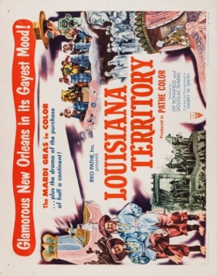 Louisiana Territory movie poster (1953) wood print
