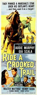 Ride a Crooked Trail movie poster (1958) poster with hanger
