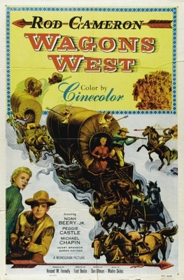Wagons West movie poster (1952) poster with hanger
