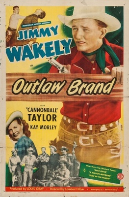 Outlaw Brand movie poster (1948) wooden framed poster