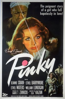 Pinky movie poster (1949) wood print