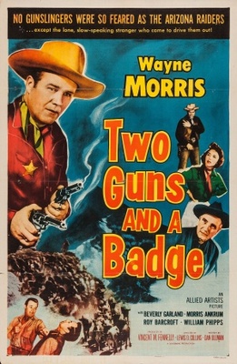 Two Guns and a Badge movie poster (1954) Stickers MOV_fd2da5c0