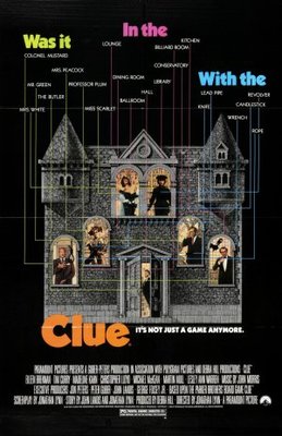 Clue movie poster (1985) wooden framed poster