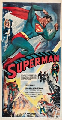 Superman movie poster (1948) pillow