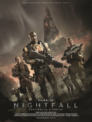 Halo: Nightfall movie poster (2014) wood print